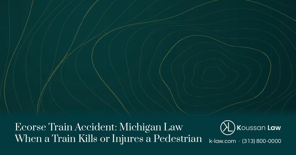 Ecorse Train Accident: Michigan Law When a Train Kills or Injures a Pedestrian