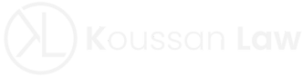 Koussan Law white logo — Michigan personal injury attorneys